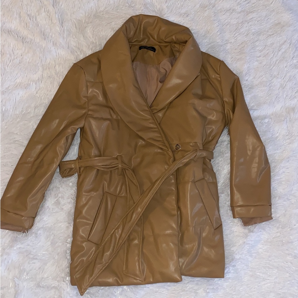 Faux leather jacket size M NWOT